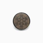 Metatrons Cube Stainless Steel Meditation Coin