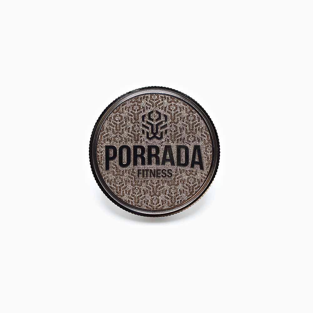Porrada Fitness Lion Texture Stainless Steel Coin