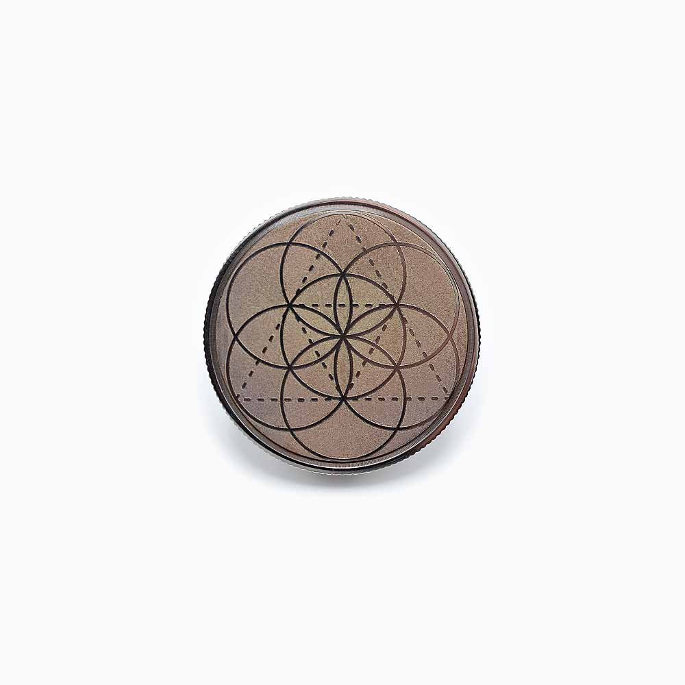 Seed of Life Meditation Coin Stainless Steel