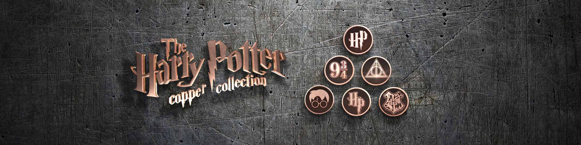 Harry Potter Copper Pin Collection Promotion Main Hero
