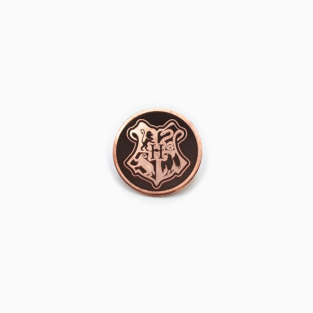 Harry Potter Hogwarts Crest Copper Pin