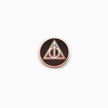 Harry Potter Deathly Hallows Symbol Copper Pin