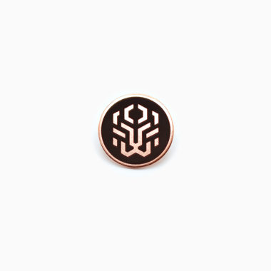 Porrada Fitness Lion Head Copper Pin