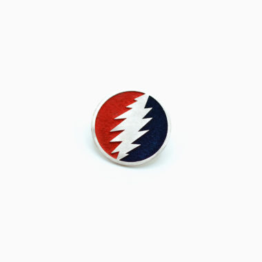 Grateful Dead Bolt Red and Blue Alloy Pin