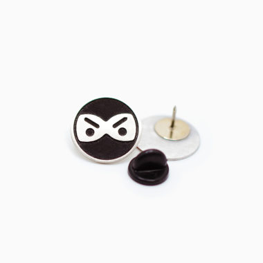 Emoji Ninja Alloy Pin Font and Back Pin Clasp