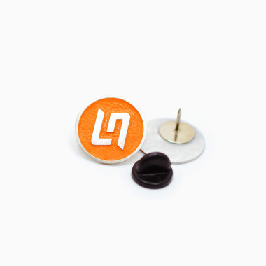Number 4 Lando Norris Metal Alloy Pin Front and Back Pin Clasp