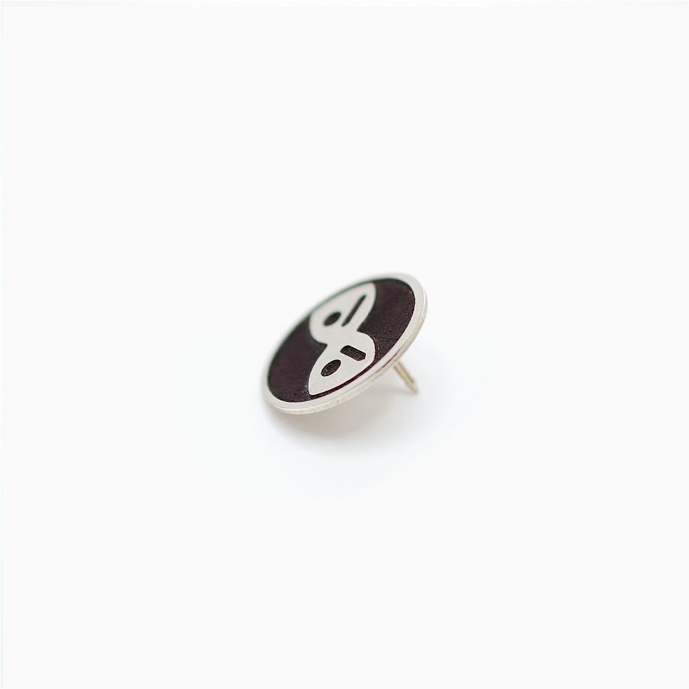 Emoji Ninja Alloy Pin Side View