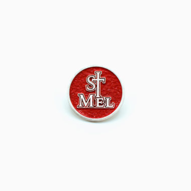 St Mel Alloy Metal Red Pin