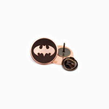 Classic Batman Copper Pin Front and Back Pin Clasp