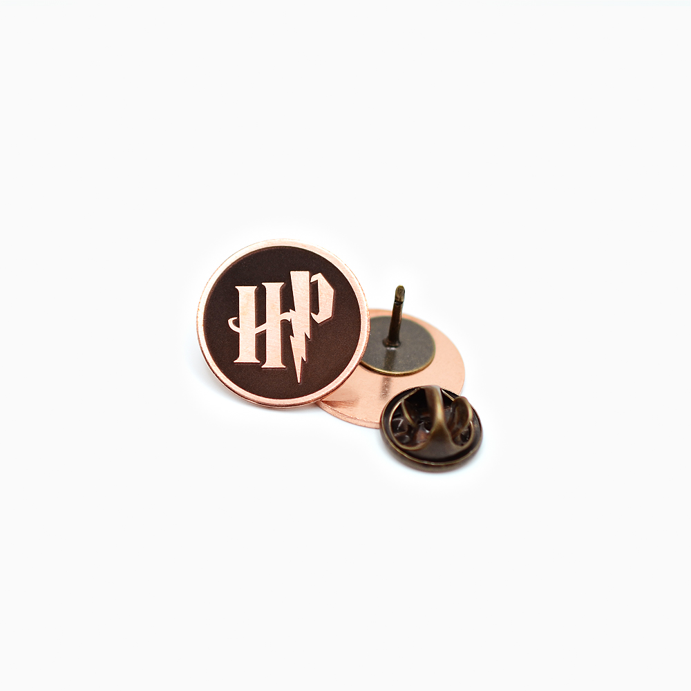 Harry Potter HP Copper Pin Front and Back Pin Clasp