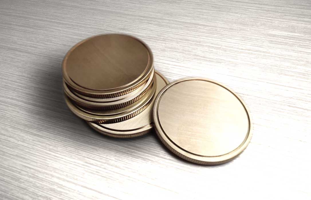 40mm Blank Brass Coins