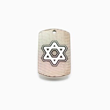 Star of David Pendant Product Shot Stainless Steel Jewish Star