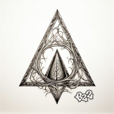 The Deathly Hallows Symbol Tattoo Sketch by B22