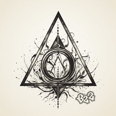 The Deathly Hallows Symbol Tattoo Ink by B22