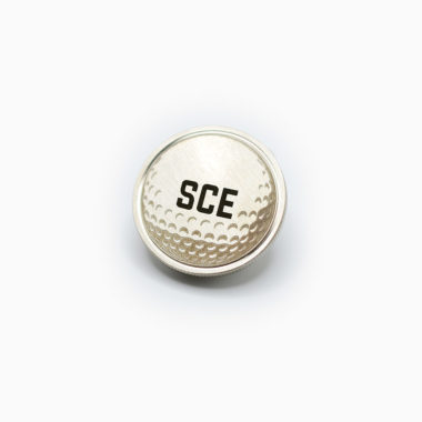 3/4 View Laser Engraved Personalized Golf Ball Marker with your Initials