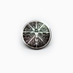 Crucifix Energy Prayer Coin Front View Stainless Steel Deep Engraved